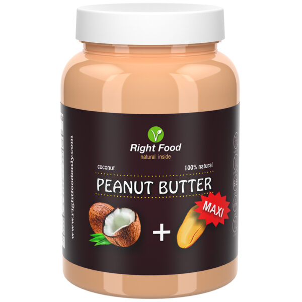 Coconut Peanut Butter 1kg Jar | Natural Vegan Sugar-Free Spread | Vegetable Protein | 100% Superfood