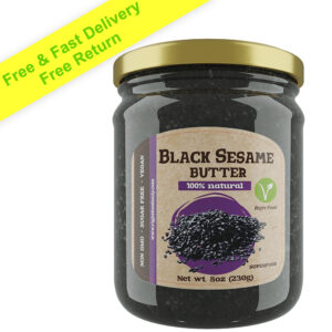 Black Sesame Seed Butter 230 g (8oz) Urbech